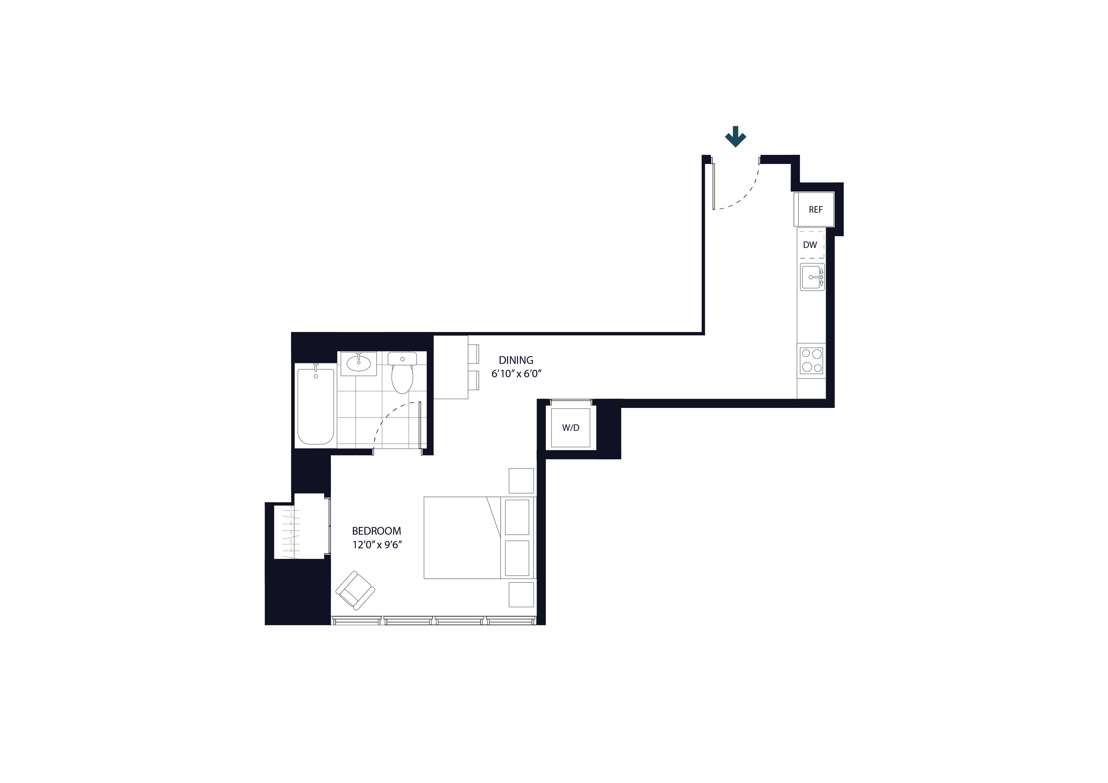 111 Willoughby Floor Plan