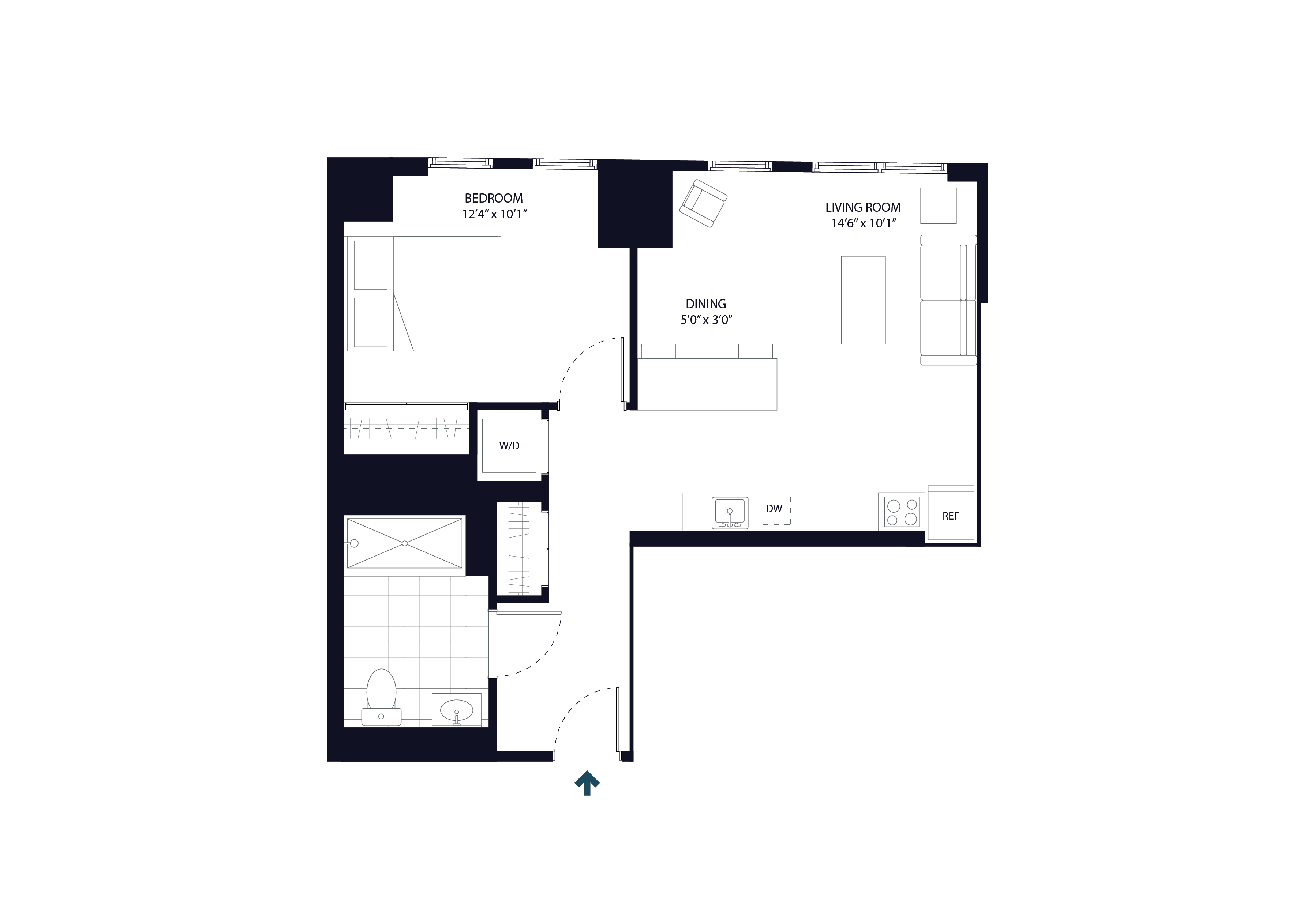 111 Willoughby Floor Plan