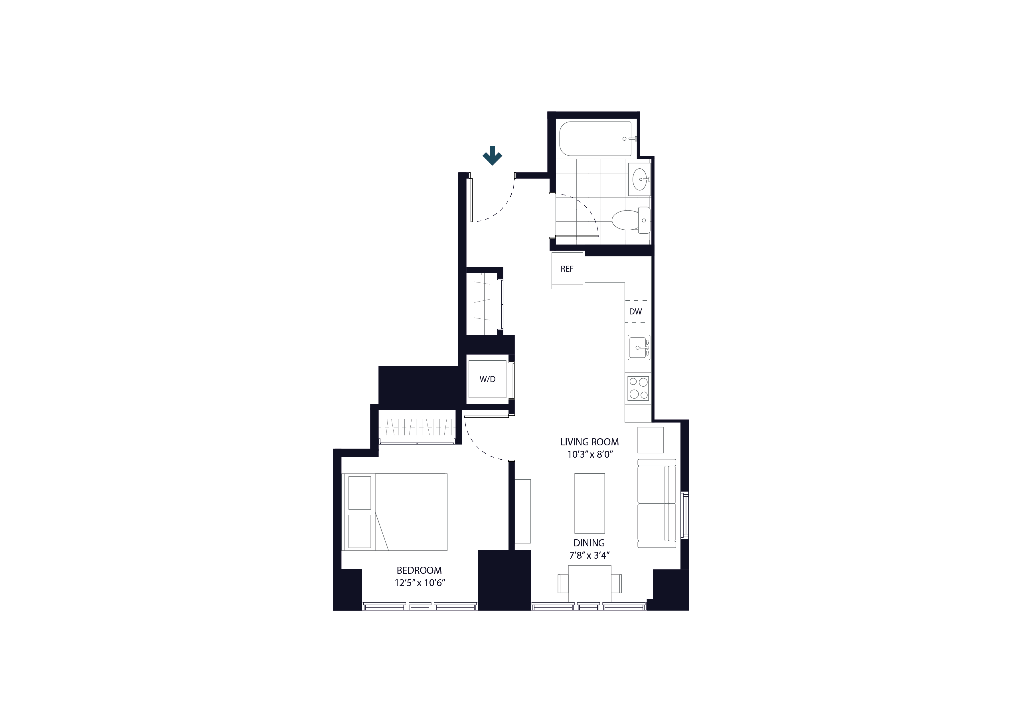 111 Willoughby Floor Plan